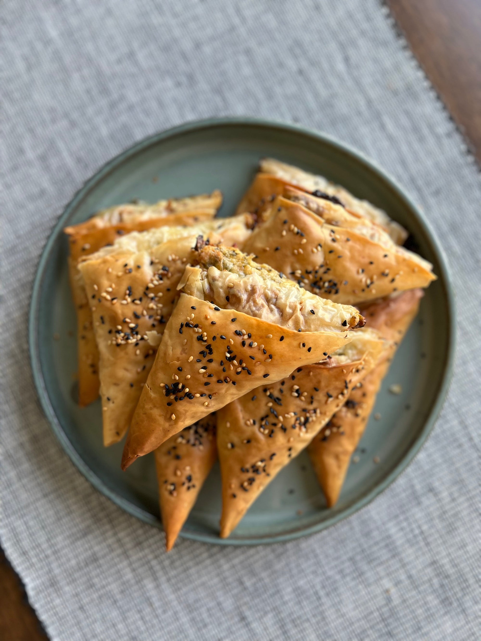 A plate of Armenian Boreks