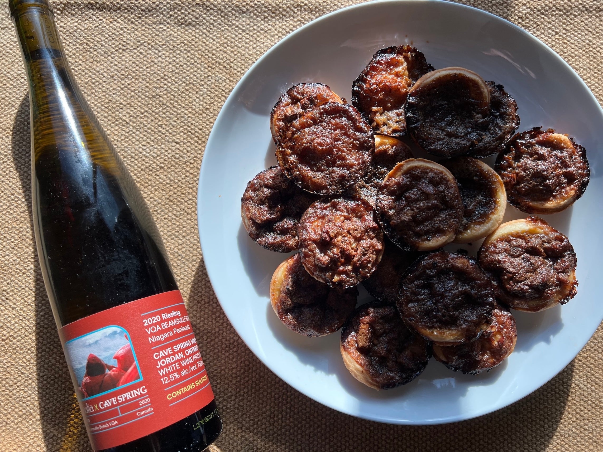 Picture of Butter Tarts with Vinalia x Cave Spring Riesling